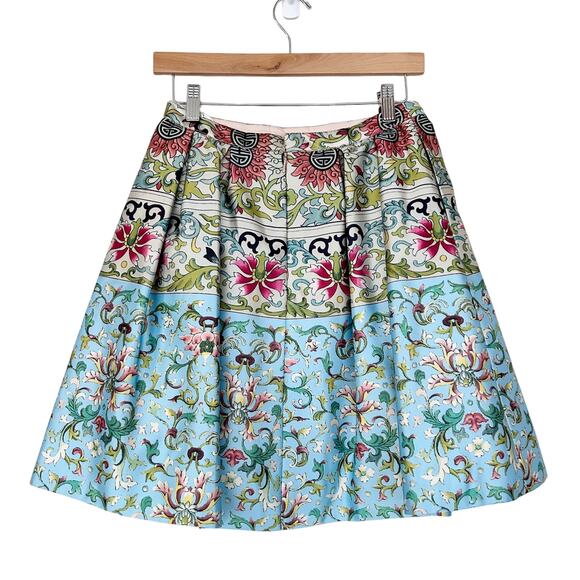 Sherri Hill Two Piece Skirt Set Printed Multicolor Sz 8 - Picture 8 of 11